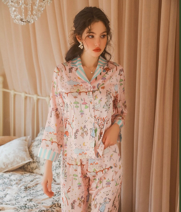 Cute Cartoon Pajama Set