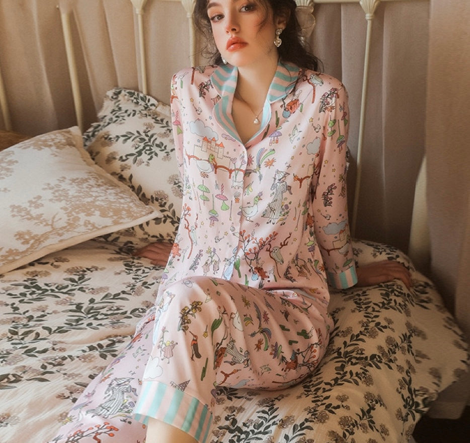 Cute Cartoon Pajama Set