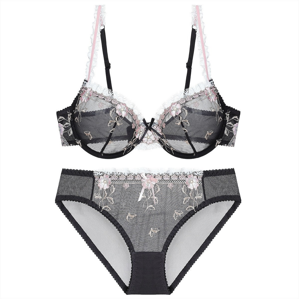 Lace Embroidered Bra