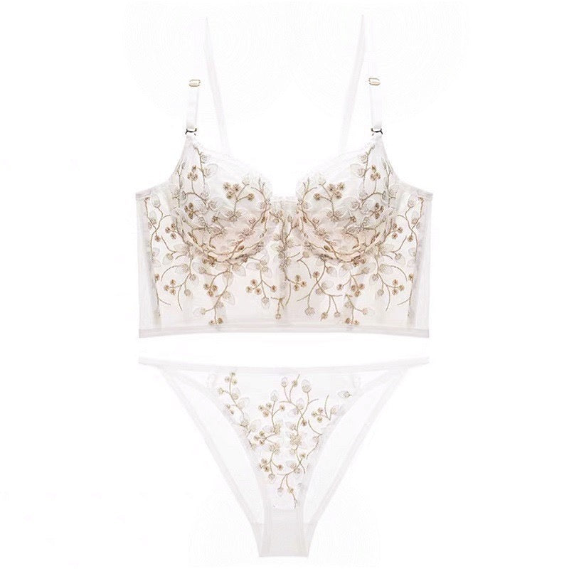 Lace Embroidered Bra