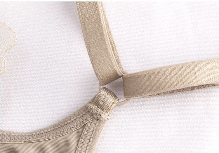 Seamless Push-Up Front Closure Thin Bra with Underwire, Anti-Sagging Bra Y002