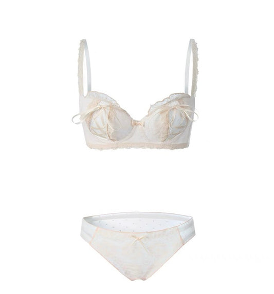 Lingerie Palace Lolita Lace Sexy Pure Desire Wireless Bra Set——04