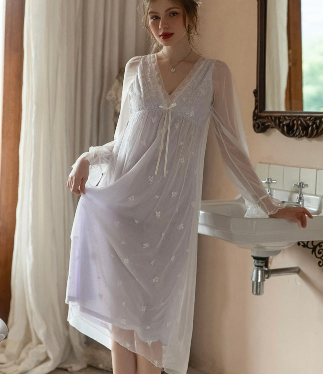 Royal Style Lace Long Dress