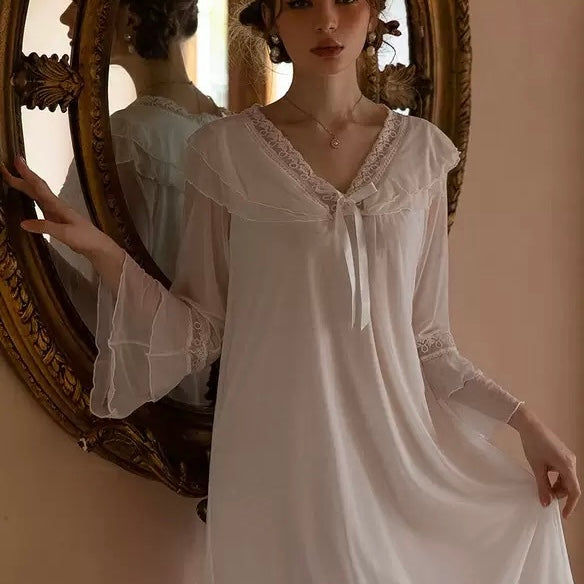 Royal Style Lace Long Dress