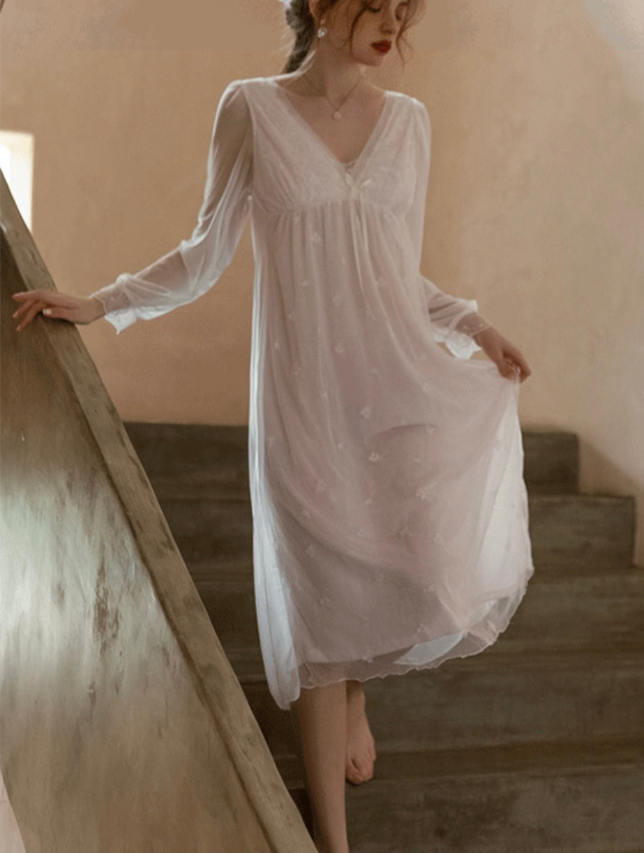 Royal Style Lace Long Dress