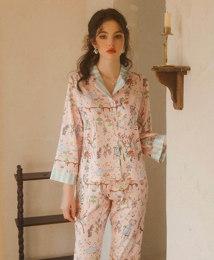 Cute Cartoon Pajama Set