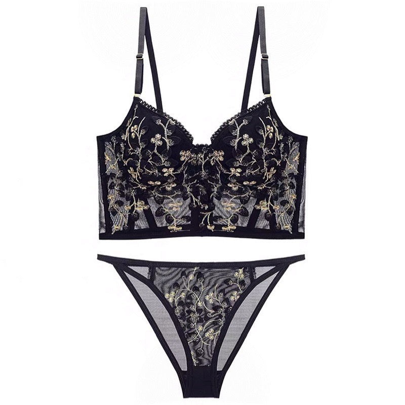 Lace Embroidered Bra