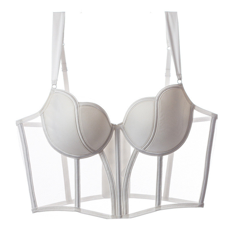 Push-up and Side-Boob Shaping Sexy French Bonnet Corset Bustier