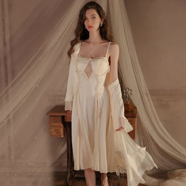 Pure Seduction Cami Nightdress Set with Tie Robe