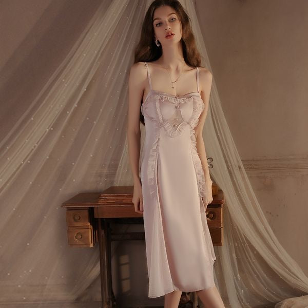 Pure Seduction Cami Nightdress Set with Tie Robe