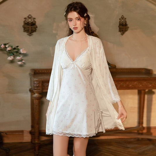 Printed Velvet Cami Sleepwear Set