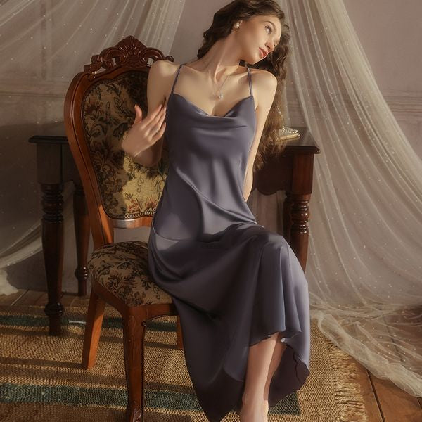 Satin Long Nightdress w1